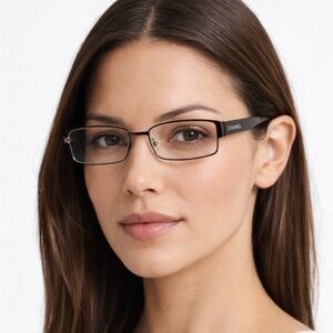 Chanel Rectangle Eyeglasses Frame AC6011765‎ Made in Italy 51 017 135